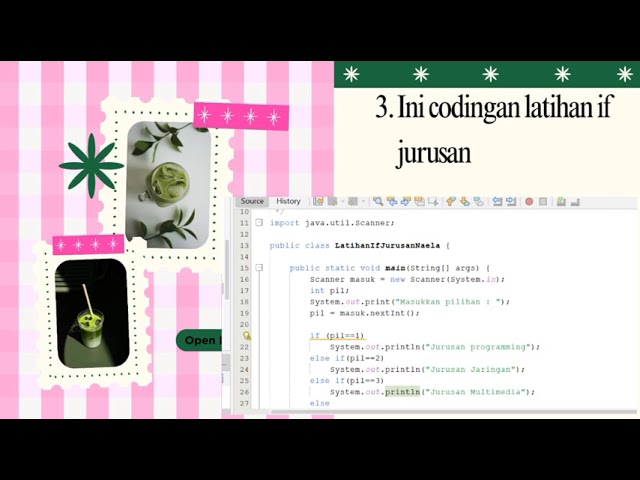 Memilih Jurusan (IF) Di Java Netbeans