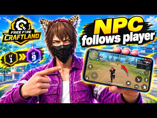How To Make NPC Following / Chasing Player Script In Free Fire Craftland || Full Tutorial 