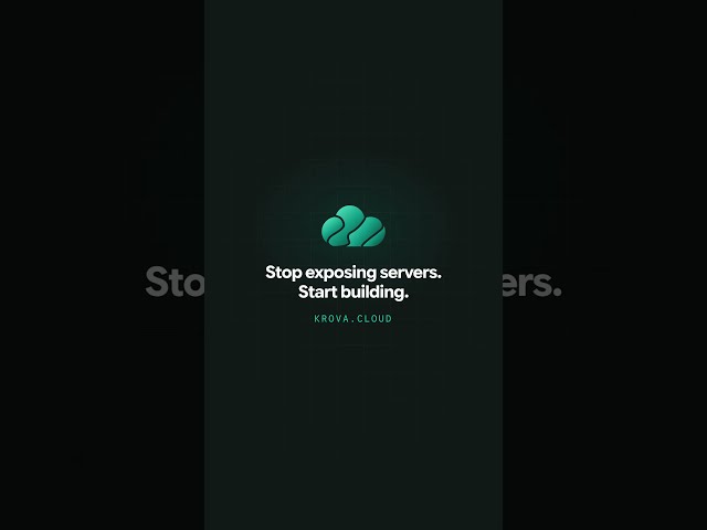 A Real Linux Server. No Public IP to Scan. 🔒 | Krova Cloud