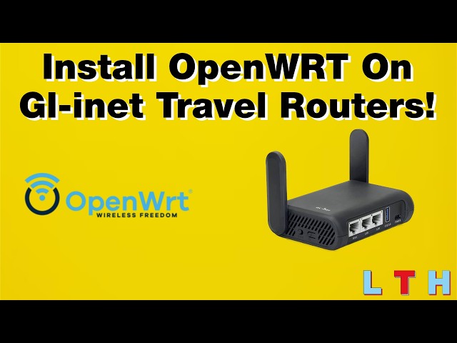 How to Install OpenWRT on the Slate AX GL AXT1800 Wi Fi 6 Travel Router!