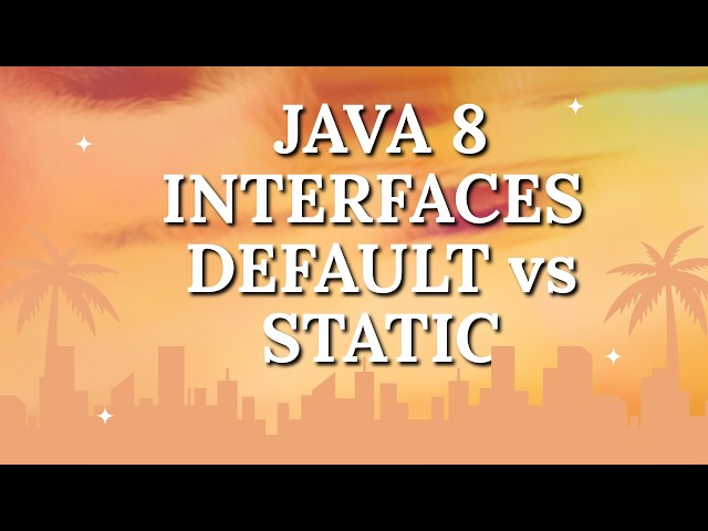 Default & Static Methods in Java 8 Interface | Java 8 Tutorial