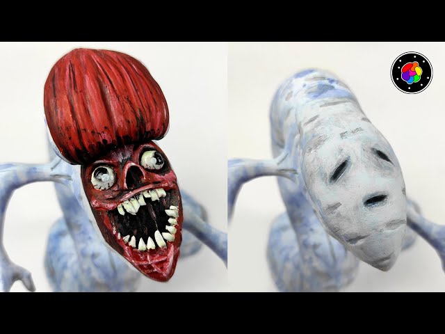How to Make BRIDGE WORM (Interchangeable Face) from Plasticine by Trevor Henderson | PlastiVerse