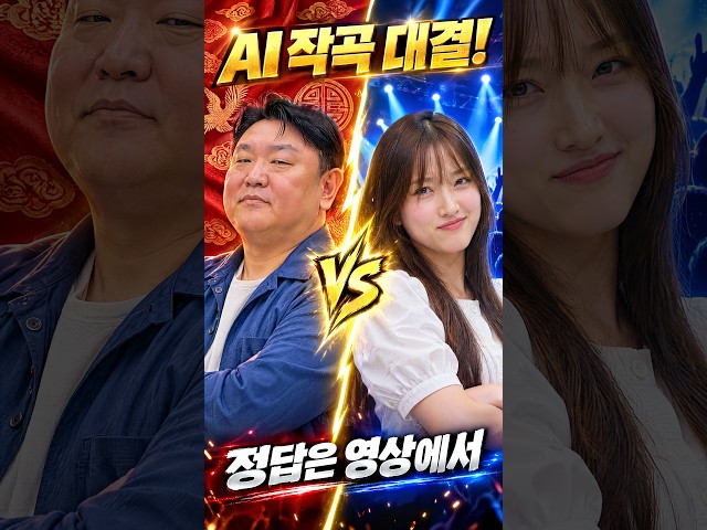 교수 vs 기자, AI 작곡 대결! 정답 맞춰보세요 #shorts
