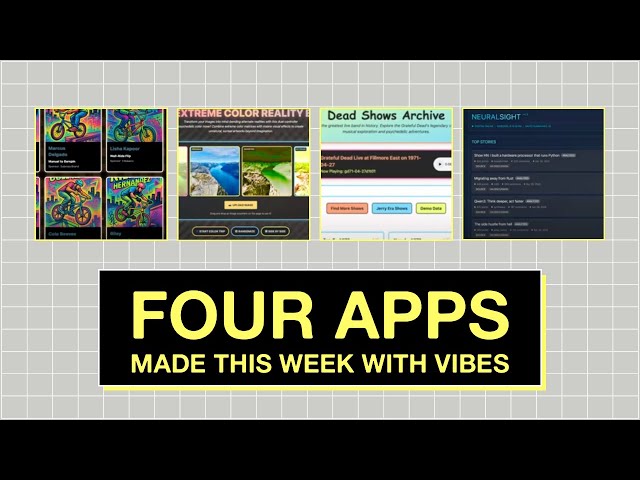 Vibe Coded Apps - OpenAI's New API in Action!