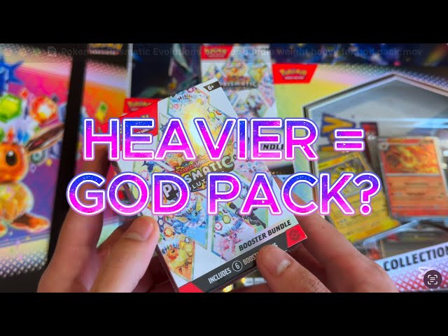Should You Open Heavier Prismatic Evolutions Booster Bundles?