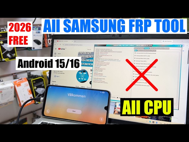 Samsung Frp Tool 2026, Google Account Remove/Unlock Android 15/16 | FRP Bypass
