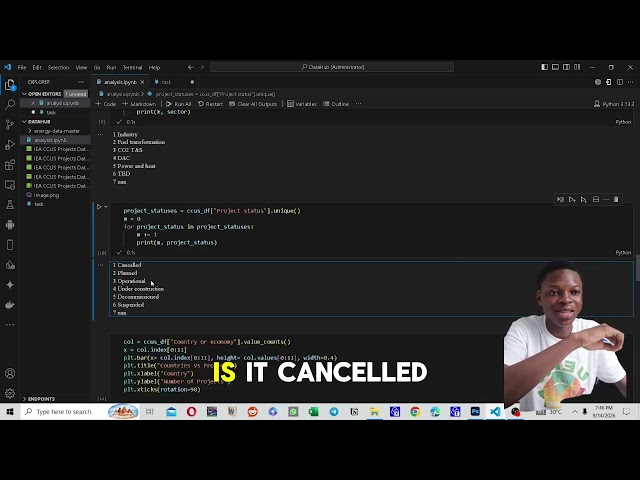 Analyzing CCUS Projects Dataset with Python (pandas, matplotlib..) 