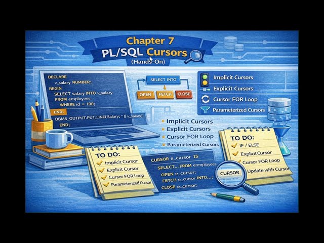 PL/SQL Tutorial 7  | Cursors