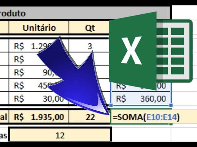 How to sum a range of cells in Excel