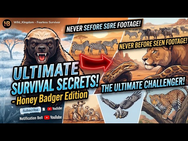 Honey Badger vs Lion, Leopard & Python | Ultimate Wildlife Fight