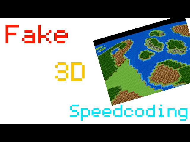Speedcoding Fake 3D !