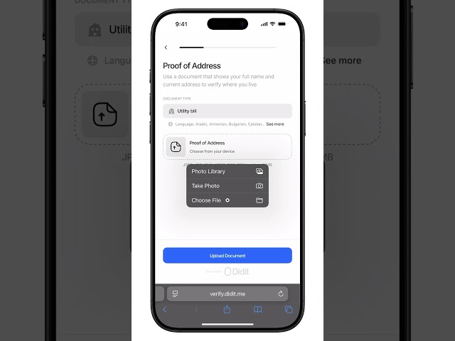 Proof of Address by Didit