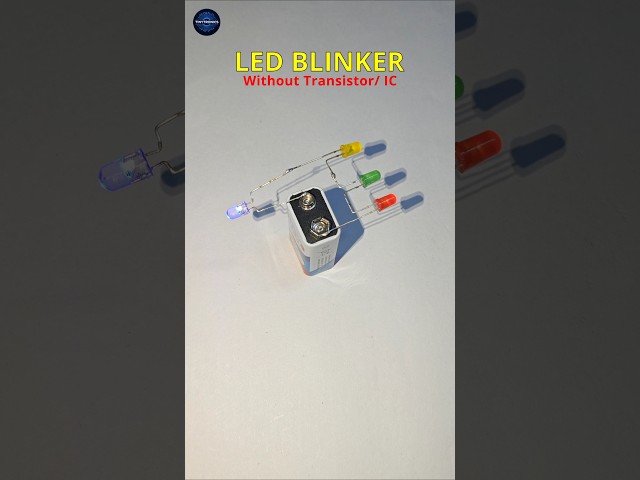 The Easiest Way to Blink an LED (No IC, No Transistor) #shorts #ledlights #diy #viralshorts