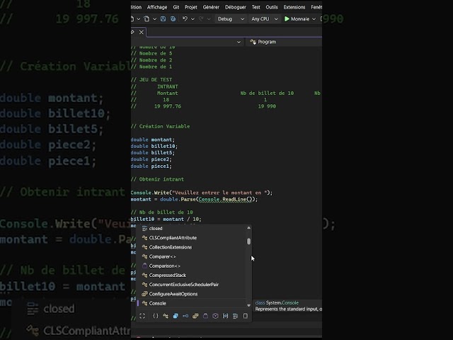 #csharp #programming #gaming #code #coding #learningprogramming # fr #programmation