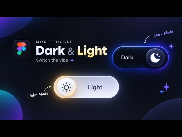 Dark & Light Mode Toggle 🌙☀️ | Figma UI Design
