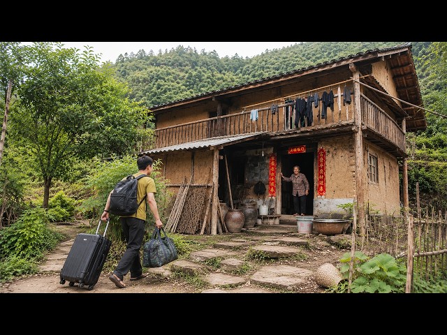 Left Job for Home: Talented Young Man Renovated Poor Mother's Old House After Father ied