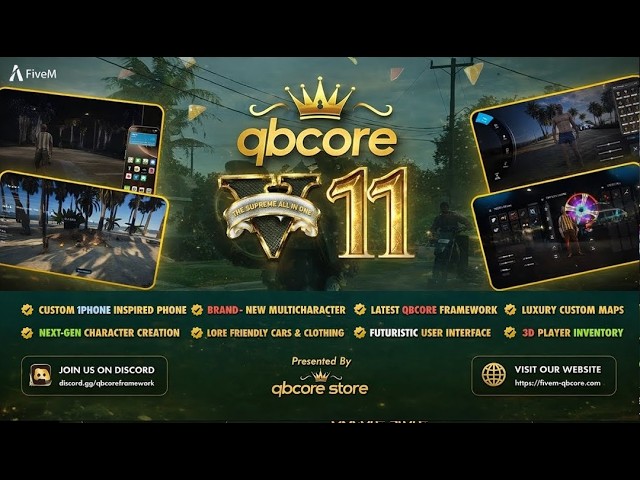 Best QBCore Server for Sale 2025 | FiveM Server Supreme V11 | 400+ FiveM Scripts, Mods & MLOs Packed