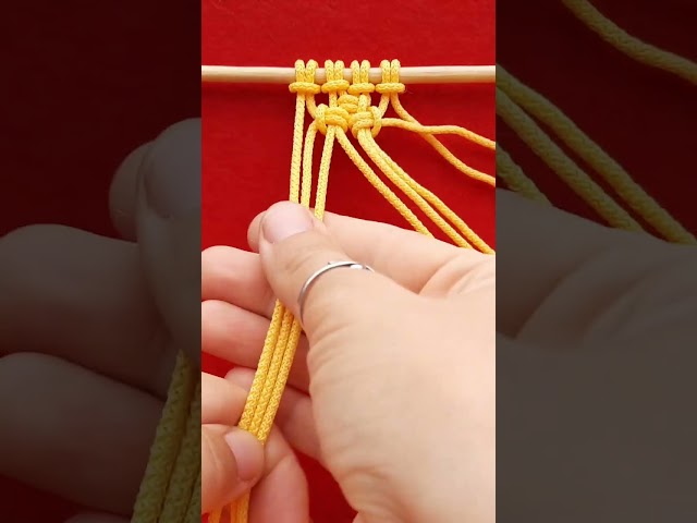 These Simple Macrame Knots Make the Most Unexpected Pattern