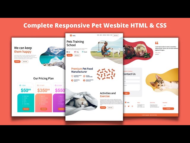How To Make Website Using HTML & CSS | Full Responsive Modern Web Design Tutorial Step By Step