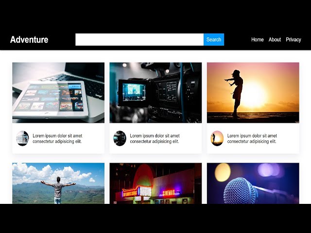 A Search Input website using HTML and CSS