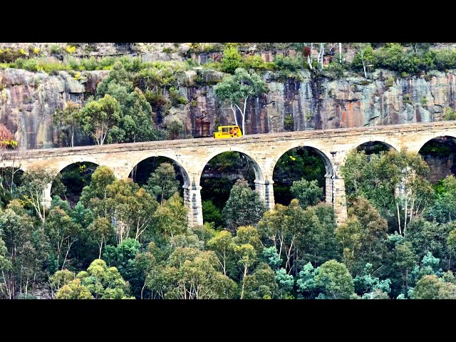 The Zig Zag Railway Track Patrol Vehicle On The Viaducts