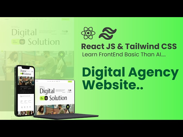 Build a Modern React.js Website with Tailwind CSS | Step-by-Step Tutorial
