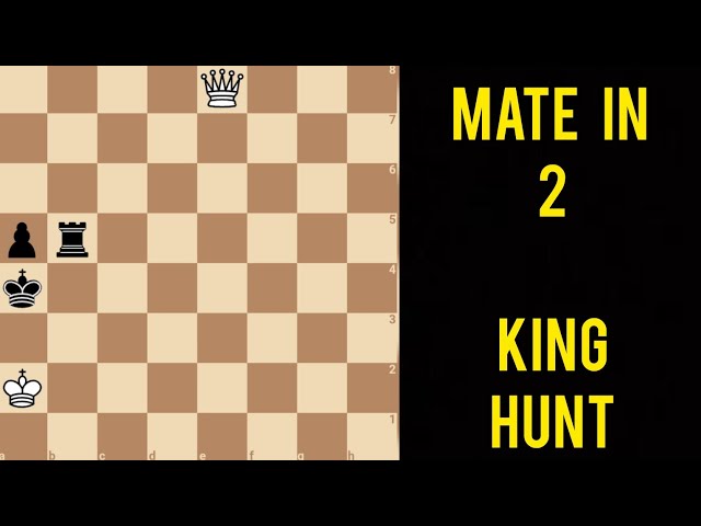 Mate in 2, King Hunt Chess Puzzle!
