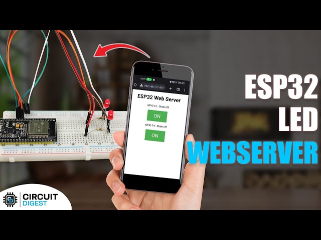 ESP32 Web Server with LED Control using Arduino IDE
