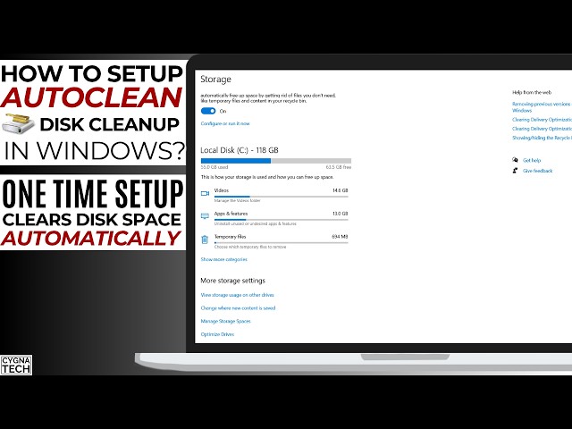 🚀 How to Turn on AUTO CLEAN to Clear Disk Space in Windows | Free Up Storage Automatically on a PC