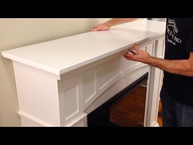 How to Make a Quality Fireplace Mantel  (woodworking plans available)