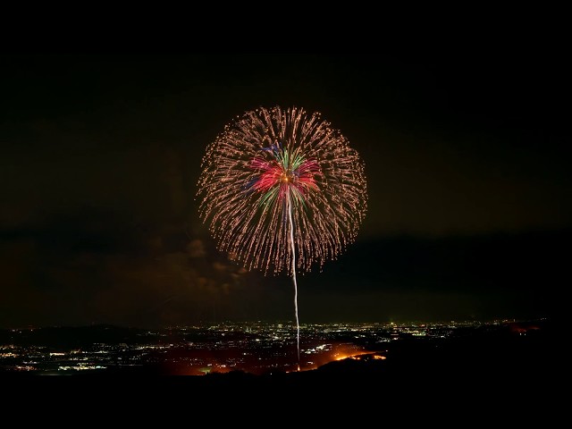 2020.01.25 若草山焼き 花火 Time-lapse