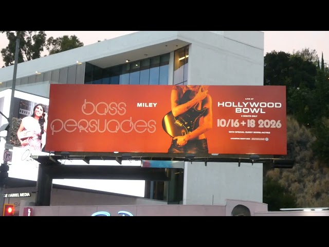 Miley Bass Persuades Billboard Hollywood Bowl Concerts Sunset Blvd Los Angeles CA September 26, 2026
