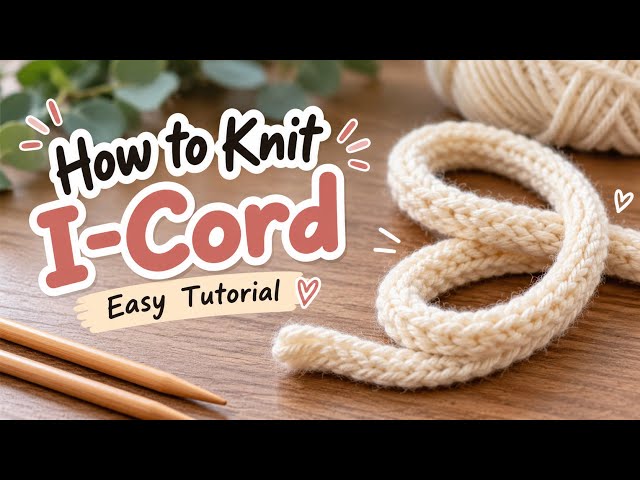 How to Knit an I-Cord | Easy Knitting Tutorial for Beginners