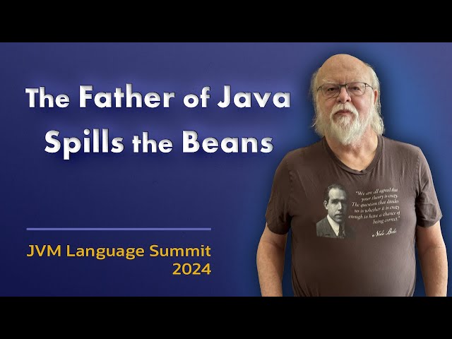 James Gosling on Java - Historical Oddities & Persistent Itches #JVMLS