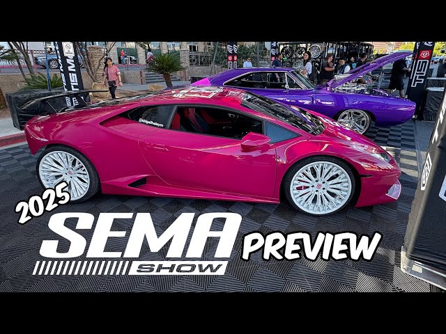 2025 SEMA Show Preview! The most epic Cars & Trucks in the outdoor display area [4K HDR]