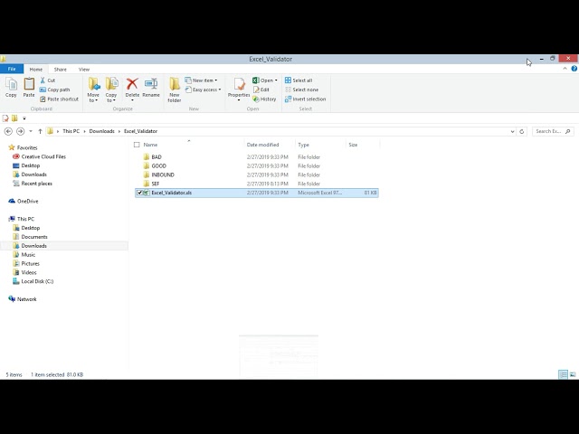 Validating EDI files in Excel