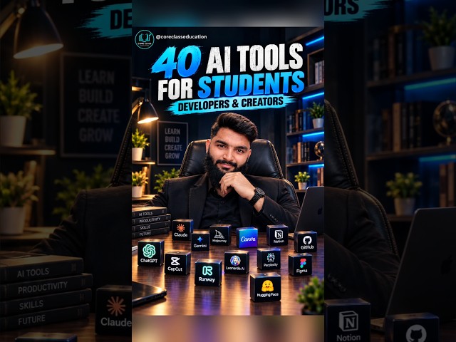 40 AI Tools for Students, Developers & Creators 🤖🔥 | Best AI Tools to Boost Productivity in 2026