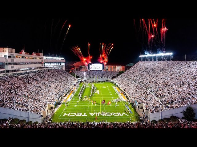 FB: Virginia Tech Football Enter Sandman entrance (Pitt)