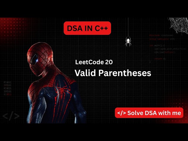 LeetCode 20 — Valid Parentheses using a Stack in C++!