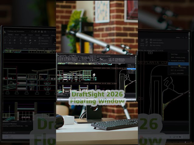 👀 New in DraftSight 2026: Floating Windows