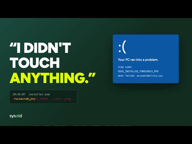 "I didn't touch anything" - Tracing the root cause of IT incidents.