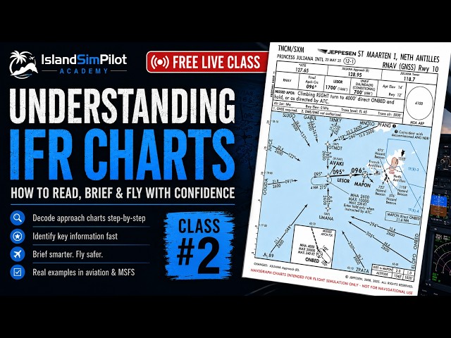 How to Read IFR Charts | Approach Plates Made Simple (FREE Live Class)