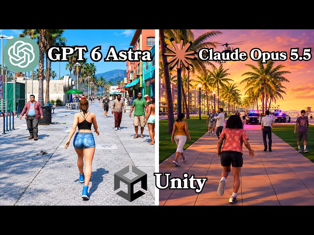 Opus 5.5 vs GPT 6 Astra create GTA 6