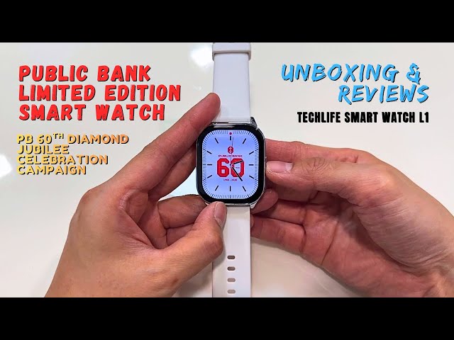 Limited Edition PB Smart Watch | TechLife Smart Watch L1 - UNBOXING & REVIEWS