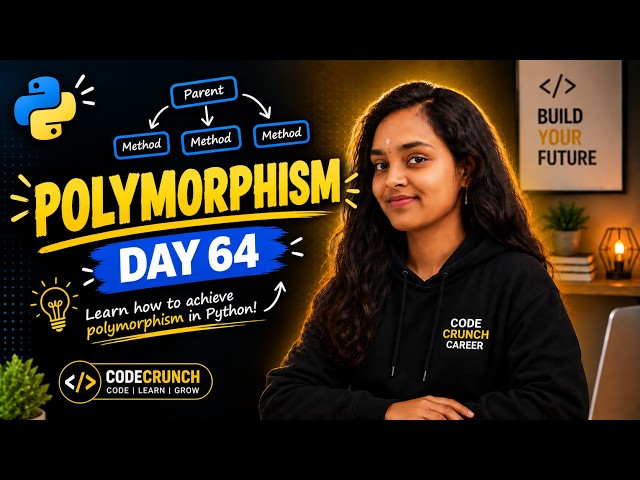 Still Confused About Polymorphism in Python? 🤔| Day 64 | 100 Days of Python | Interview Question