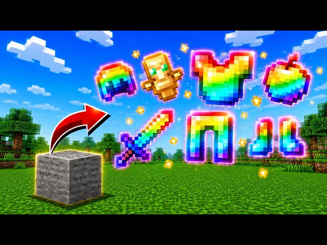 Minecraft Hardcore But Stone Drops Super Op Items🤩 Funniest 🤣