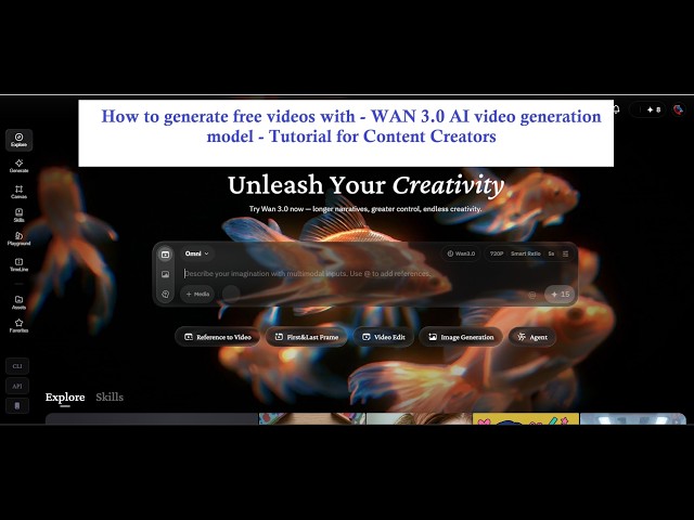 How to generate free videos with - WAN 3.0 AI video generation model - Tutorial for Content Creators