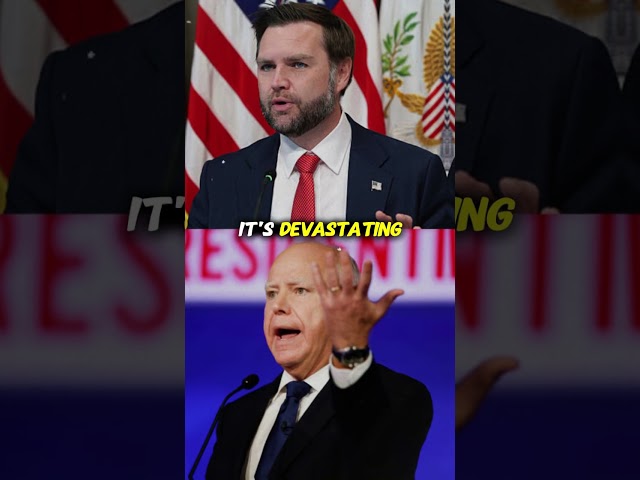JD Vance vs Tim Walz The Moment Everything Collapsed! 🔥🤐 #Shorts