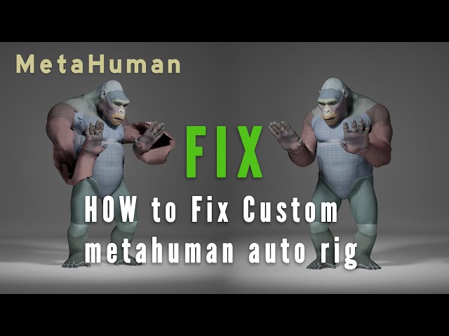 Fixing Auto-Rigging in MetaHuman Creator (feat. Kong & HelixEdit)((AUDIO FIXED))