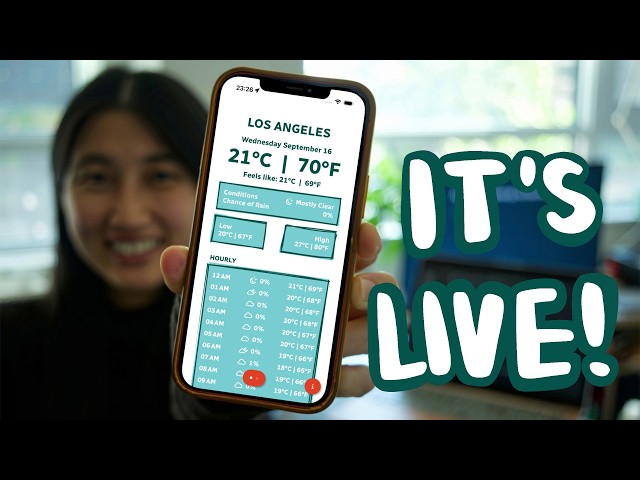 I finally launched my iOS app! 🌦️ + coffee & bakery treats